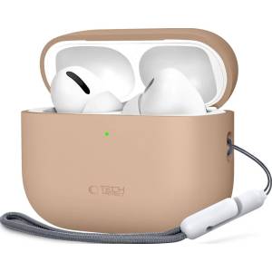 Tech-protect Силиконов калъф Apple AirPods Pro 3 caffe latte