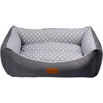 Image 1 of DUBEX TARTE - Medium - меко легло, 62 x 44 x 22 см - сиво на точки, Турция - 51047