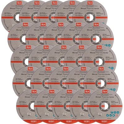 DEMA Rezný kotúč na kov 115x1,0x22,2 mm, 25 ks