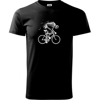 Gravel Bike kostra Klasické pánské triko Černá
