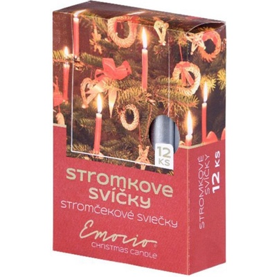 Emocio Stromkové 12ks 12x100 Metal stříbrné