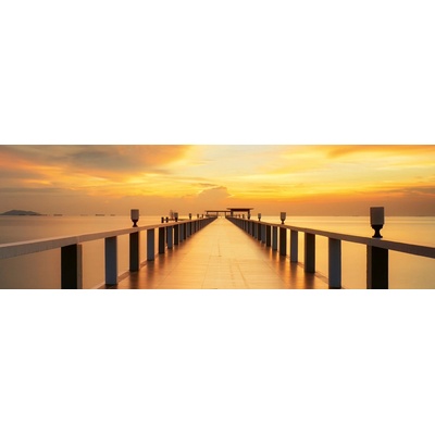 Dimex KI180-114 Fototapeta do kuchyně Wood Bridge rozměry 180 x 60 cm