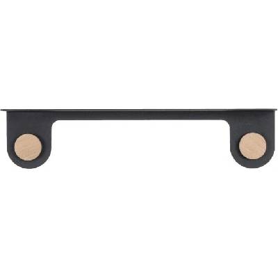 Gazzda Hook police černá 60 cm, 13 cm, 16 cm