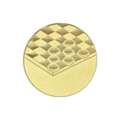 Kovový emblém ŠACHOVNICE DÁMA 106