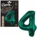 GoDan Foil balloon number 4 green