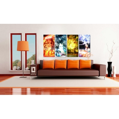 Obraz na plátne Four Elements — Tom Loris | tetraptych - 120x60 cm