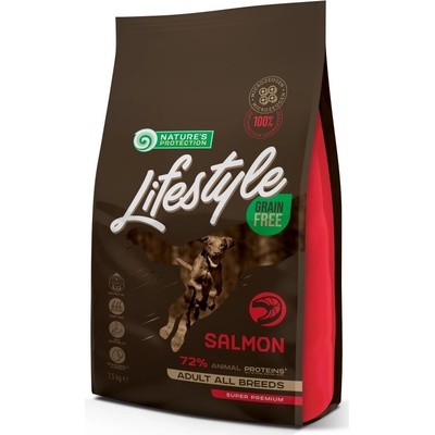 Nature's Protection Dog LifeStyle Grain Free Adult All Breeds Salmon 1,5 kg