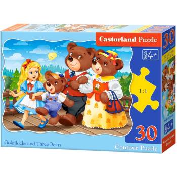 Castorland Пъзел Castorland от 30 части - Златокоска и трите мечки (B-03716-1)