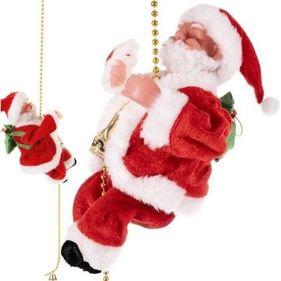 Ruhhy Santa na laně vánoční dekorace 22502 – Sleviste.cz