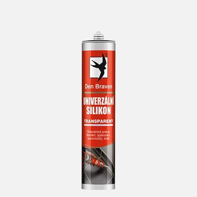 Den Braven Silikon univerzální 280 ml transparentní – Zboží Mobilmania