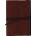 NKJV, Journal the Word Bible, Large Print, Premium Leather, Brown, Red Letter | Thomas Nelson