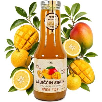Nature NoTea Babiččin sirup Mango & Yuzu 0.49 l