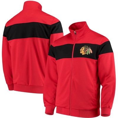 Chicago Blackhawks G-III Sports by Carl Banks Strength Full-Zip Track Jacket