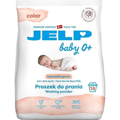 Jelp Baby 0+ Color prací prášok 1,35 kg 18 PD