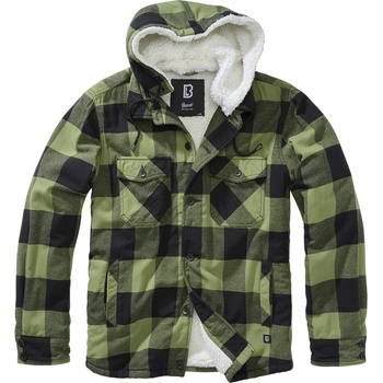 Brandit Lumberjacket Hooded zelená-čierna