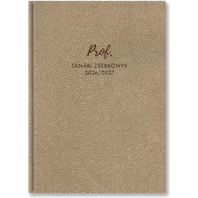 TopTimer Джобна книга за учителя TOPTIMER Prof PVC кожена корица A/5 седмична 145x205 mm Златен балон 2026-2027 27P100T-A15 (27P100T-A15)