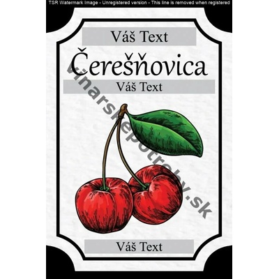 Etiketa čerešňovica vz2