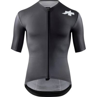 ASSOS Мъжка фланелка с къс ръкав за колоездене ASSOS Equipe RS Jersey S11 Cycling jersey - Precision Graphite (056-3005-0412)