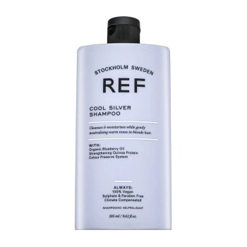 Ref Stockholm Cool Silver Shampoo Неутрализиращ шампоан за платинено руса и сива коса 285 ml