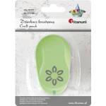 TITANUM Hole punch with flower motif 25mm