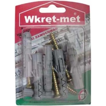 WKRET-MET Дюбел общи закрепванияс винт 6*40 18бр/блистер (0812bkr10x60)