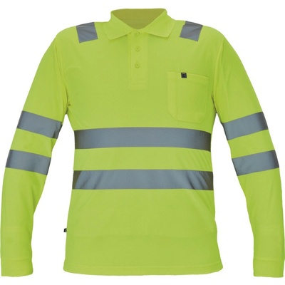 Cerva Lugo Pánska pracovná HI-VIS polokošeľa žltá S