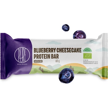 BrainMax Pure Pure® Blueberry Cheesecake Protein bar, Протеинов бар, Боровинков cheesecake, БИО, 60 g