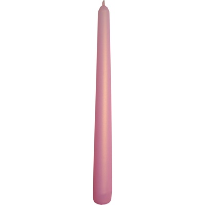 HOME DECO kónická ružová metalická 25 cm