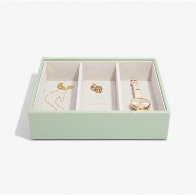 Stackers box na šperky Sage Green Deep Watch Accessories zelená