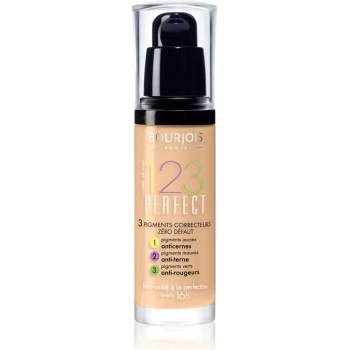 Bourjois 123 Perfect течен фон дьо тен за съвършен външен вид цвят 54 Beige SPF 10 30ml