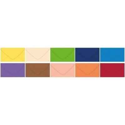 Dopisní obálka barevná 120g DL 110x220mm - mix barev