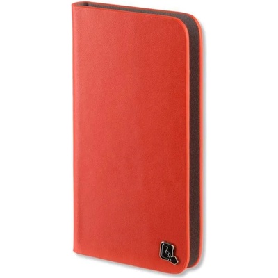 4smarts Ultimag Luxury Book Marbella Universal Case - универсален кожен (естествена кожа) калъф с магнитно захващане за смартфони до 5.2 инча (оранжев)