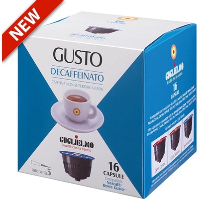 Guglielmo Decaffeinato bezkofeínové do Dolce Gusto 16 kusov