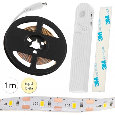 KIK KX4943 LED pásek se senzorem pohybu 1 m, teplá bílá | Zboží Auto