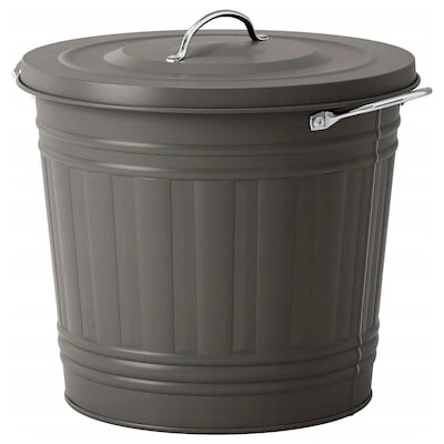 Ikea Odpadkový koš kov 16 l modrý