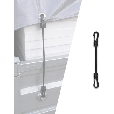 Gumová napínací šňůra s PVC háčky 6 × 600 mm – BRADAS