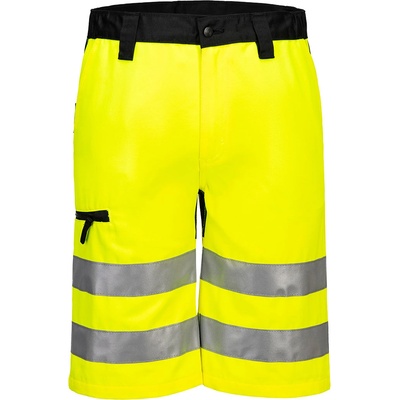 Portwest hi-vis wx2 cd899 eco / Мъжки светлоотразителни къси панталони - hv Жълто/Черно uk 40/eu 56 (cd899ybr40)