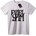 NOONEBRAND Тениска Безстрашна Калиграфия - 7XL, White