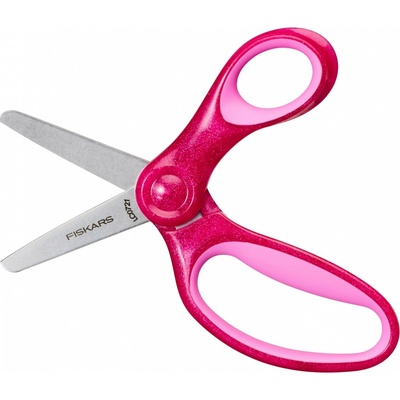Fiskars Detské nožnice s trblietkami, ružové, 13 cm (6+) 1064074