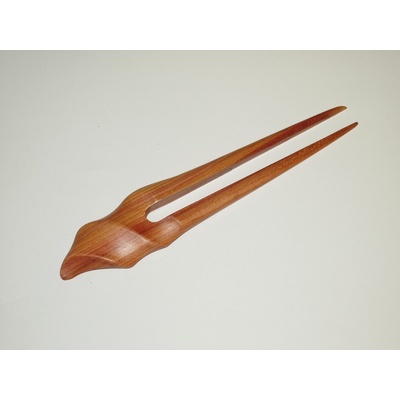 Dřevěná jehlice do vlasů dvojitá, kroucená SP5Z – Zboží Mobilmania