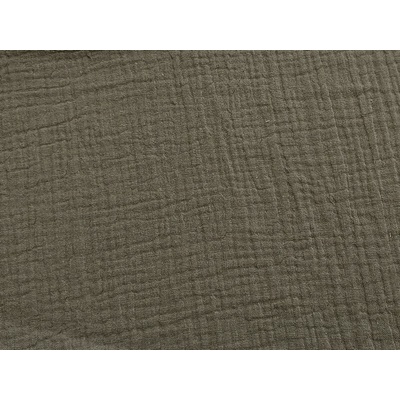Dvojitá gázovina - khaki š.140cm
