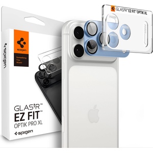Spigen Протектор за камера Spigen Optik. tR EZ Fit Pro XL Camera Glass (AGL12037) - iPhone 18 Pro - Светлосин