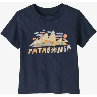 Patagonia Baby Graphic T-Shirt fitz roy superbloom/new navy