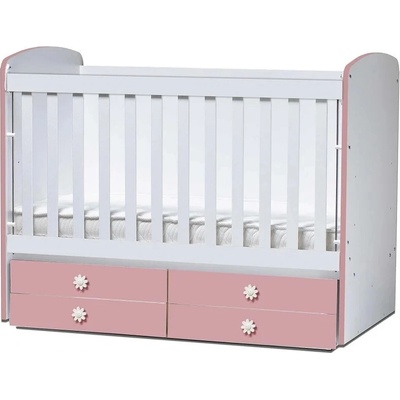 Дейзи Нов Бебешка кошара Деси 60/120 бял+розов