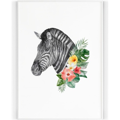 Plakát / Obraz Zebra A4 - 21 x 29,7 cm Tiskové plátno – Zbozi.Blesk.cz
