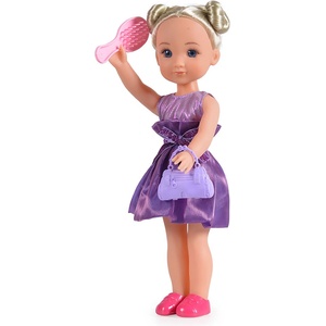 Moni Музикална кукла Moni Toys - с лилава рокля, 36 cm (109303)