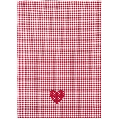 SCANquilt DEKORO pepito srdce červenobílá 50 x 70 cm