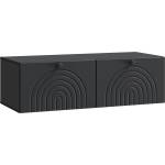 vidaXL Стенно монтиран ТВ шкаф 99 x 41 x 30 cm Черно (898186)