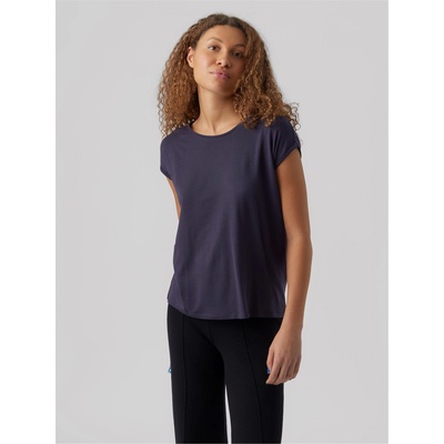 Vero Moda Дамска тениска Vero Moda Ava Plain Short Sleeve T-Shirt Womens - Night Sky
