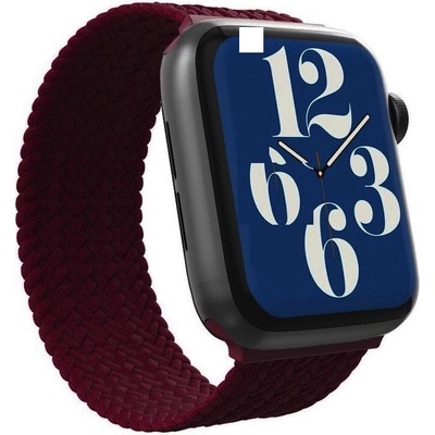 Zagg Текстилна каишка за Apple Watch 38мм, 40мм, 41мм, 42мм (2024) - Zagg Gear4 Braided Sport Band Size M (бордо) (705009497)